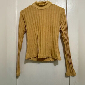 Jonathan Simkhai Standard Janelle open back mock turtleneck top size Small